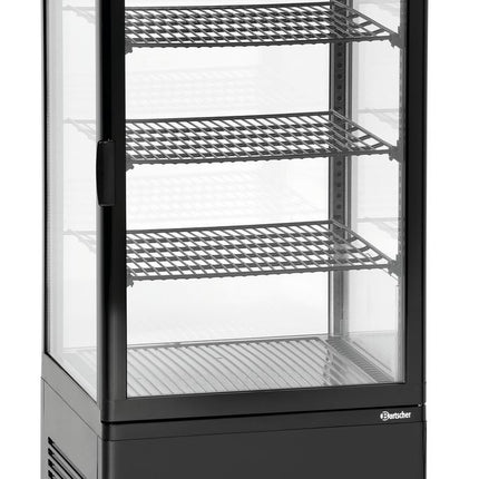 Bartscher Mini-Kühlvitrine 78L, schwarz