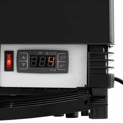 Bartscher Mini-Kühlvitrine 75L2T schwarz