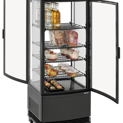 Mini-Kühlvitrine 98L2T schwarz