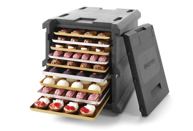HENDI Thermobox 9x 600 × 400 mm – Profi Line – 128 l – 540 × 700 × H 640 mm – Produktansicht