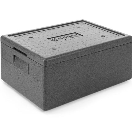 HENDI Isolierbehälter – Kitchen Line – GN 1/1 – 40 l – Schwarz – 600 × 400 × H 283 mm  – Produktansicht