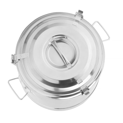 HENDI Isolierter tragbarer Behälter – Kitchen Line – 19 l – Silber – Ø 350 × H 400 mm – Detailansicht