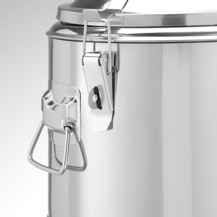 HENDI Isolierter tragbarer Behälter – Kitchen Line – 19 l – Silber – Ø 350 × H 400 mm – Detailansicht 3