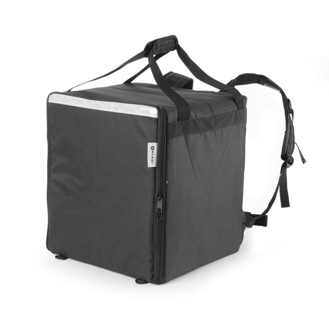 HENDI Thermo-Transportrucksack – 75.2 l – Schwarz – 410 × 410 × 480 mm – Produktansicht