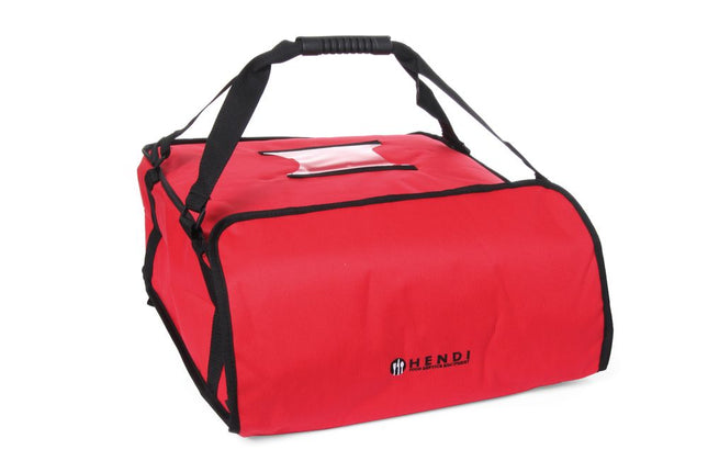 HENDI Pizza-Transporttaschen 45 cm – 4 Kartons – 470 × 470 × 210 mm – Produktansicht