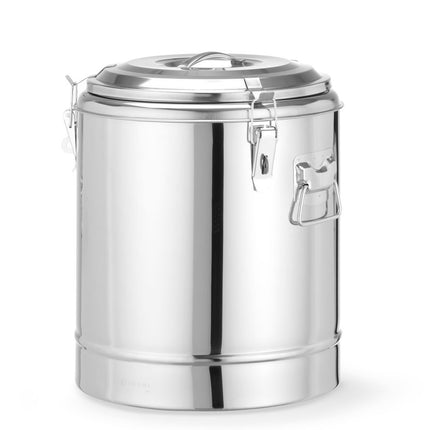 HENDI Isolierter tragbarer Behälter – Kitchen Line – 23 l – Silber – Ø 350 × H 440 mm – Weitere Produktansicht