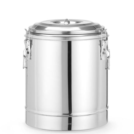 HENDI Isolierter tragbarer Behälter – Kitchen Line – 23 l – Silber – Ø 350 × H 440 mm – Produktansicht