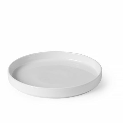 HENDI Teller Oslo –  mit hohem Rand – Weiß – Ø 200 × H 25 mm – 6 Stück – Produktansicht