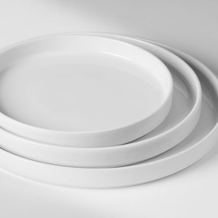 HENDI Teller Oslo –  mit hohem Rand – Weiß – Ø 240 × H 26 mm – 6 Stück – Detailansicht 2