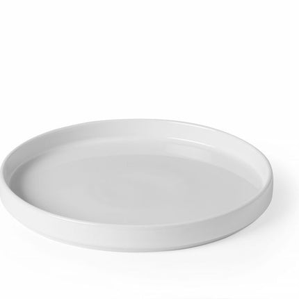 HENDI Teller Oslo –  mit hohem Rand – Weiß – Ø 240 × H 26 mm – 6 Stück – Produktansicht