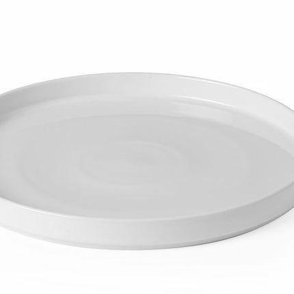 HENDI Teller Oslo –  mit hohem Rand – Weiß – Ø 280 × H 28 mm – 6 Stück – Produktansicht