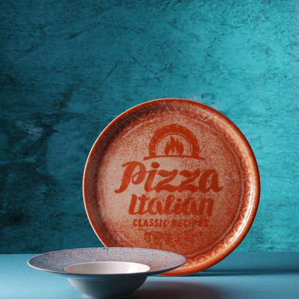 HENDI Pizzateller Recipe Collection Rot – Ø 330 mm – 6 Stück – Weitere Produktansicht