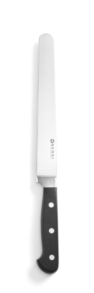 HENDI Schinken- / Lachsmesser – Kitchen Line – Schwarz – 350 mm – Produktansicht