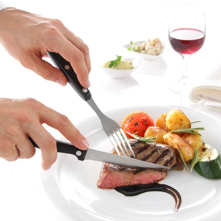 HENDI Steakmesser – Profi Line – Schwarz – 210 mm – 6 Stück – weitere Produktansicht