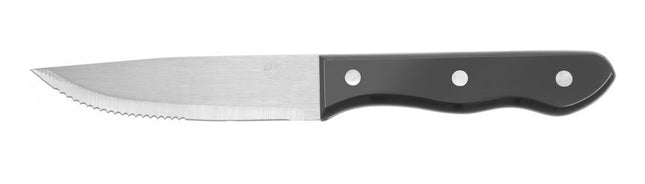HENDI Steak-Messer XL – Profi Line – Schwarz – 250 mm – 6 Stück – Produktansicht