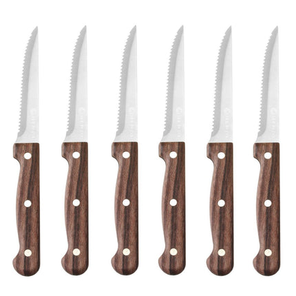 HENDI Steakmesser – Profi Line – Braun – 6 Stück – Produktansicht