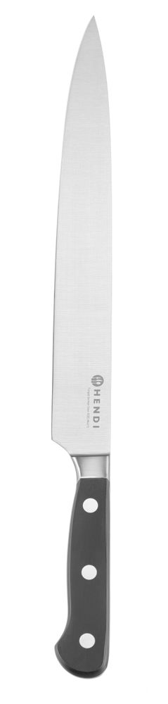 HENDI Tranchiermesser 200 mm –  geschmiedet – Profi Line PLUS – Schwarz – L 326 mm  – Produktansicht