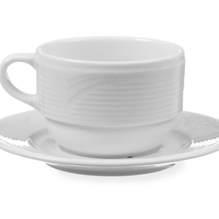 HENDI Untertasse für Kaffee- und Cappuccino-Tasse – Ø 150 mm – 12 Stück – weitere Produktansicht