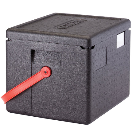 Cambro Cam GoBox® Toplader, Transportbox mit Tragegurt rot, passend für GN 1/2 200 mm tief - EPP280RDST110