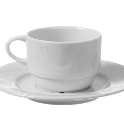 HENDI Untertasse für Kaffee- und Cappuccino-Tasse – Ø 149 mm – 12 Stück – weitere Produktansicht