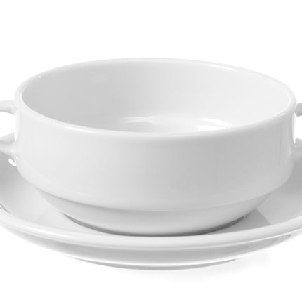 HENDI Untertasse für Suppenschale – Weiß – Ø 170 mm – 12 Stück – weitere Produktansicht