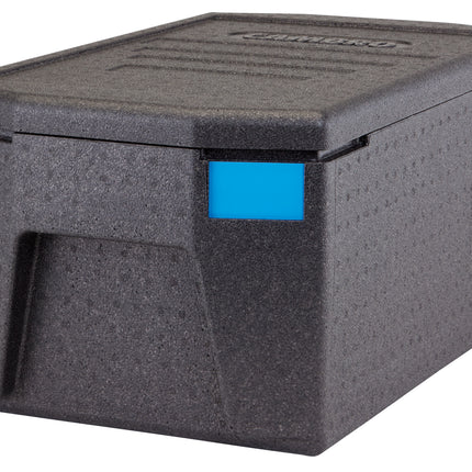 Cambro Cam GoBox® Toplader, Transportbox schwarz, große Griffe, passend für GN 1/1 200 mm tief - EPP180LH110