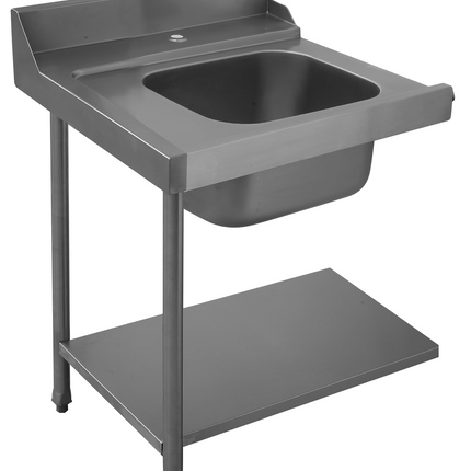 Colged Zulauftisch PAL70SX 700x710x8 mit Aufkantung Becken links 500x400x25