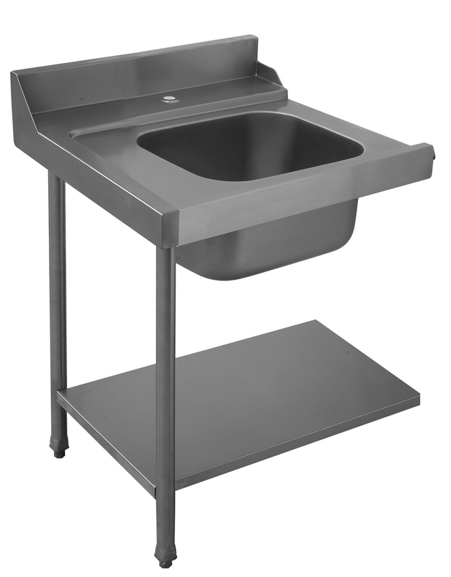 Colged Zulauftisch PAL70SX 700x710x8 mit Aufkantung Becken links 500x400x25