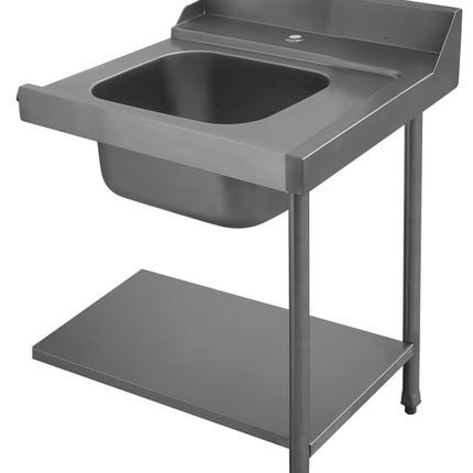 Colged Zulauftisch PAL70SX 700x710x8 mit Aufkantung Becken rechts 500x400x25