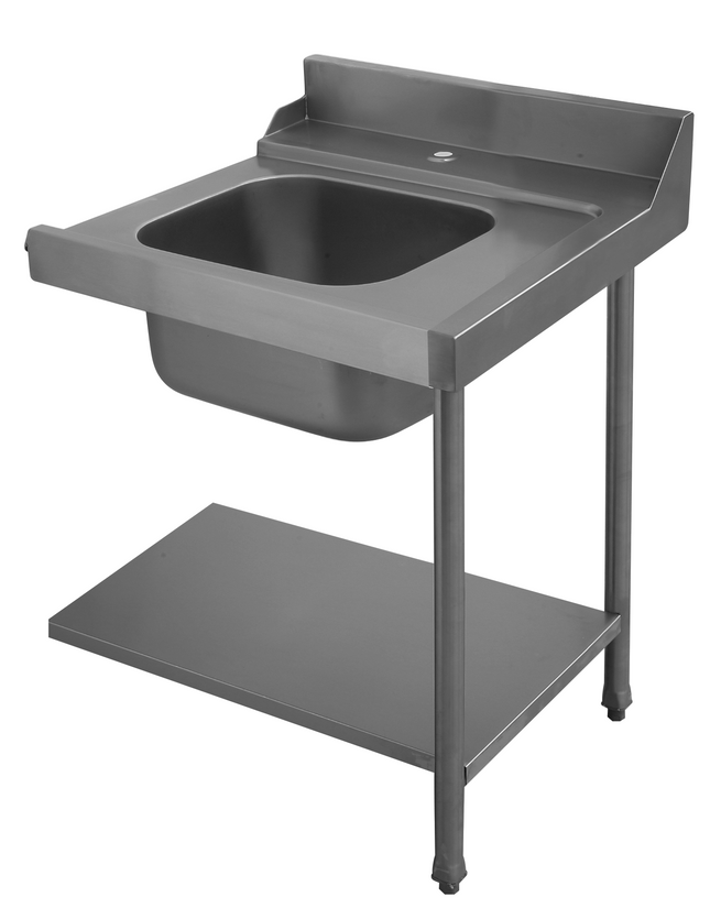 Colged Zulauftisch PAL70SX 700x710x8 mit Aufkantung Becken rechts 500x400x25