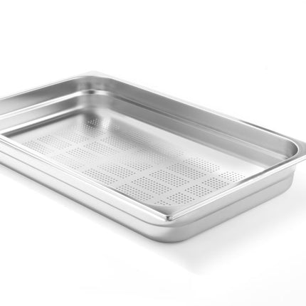 HENDI Behälter GN 1 / 1 perforiert – Profi Line – GN 1 / 1 – 9 l – (H)65 mm – Produktansicht