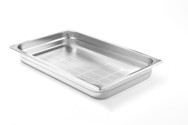 HENDI Behälter GN 1 / 1 perforiert – Profi Line – GN 1 / 1 – 9 l – (H)65 mm – Produktansicht