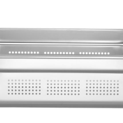 HENDI Behälter GN 2 / 3 perforiert – Profi Line – GN 2 / 3 – 9 l – (H)100 mm – Produktansicht