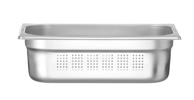 HENDI Behälter GN 1 / 3 perforiert – Profi Line – GN 1 / 3 – 4 l – (H)100 mm – Produktansicht