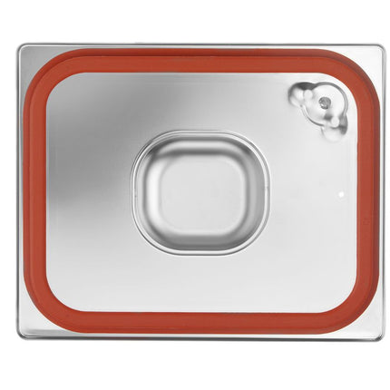 HENDI Gastronorm-Deckel mit Silikonrand – Profi Line – GN 1 / 2 – 265 × 325 mm – weitere Produktansicht