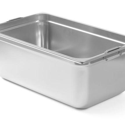 HENDI GN-Behälter mit einklappbaren Griffen – GN 1 / 1 – 14 l – 530 × 325 × H 100 mm – Produktansicht