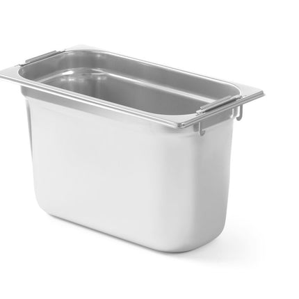 HENDI GN-Behälter mit einklappbaren Griffen – Profi Line – GN 1 / 3 – 7 – 8 l – Produktansicht