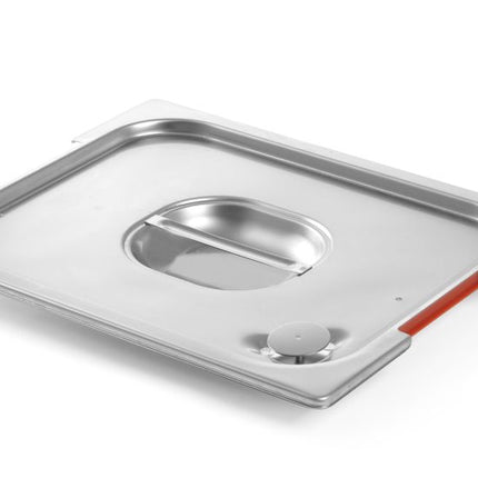 HENDI Deckel mit Griffaussparung und Silikonrand – GN 1 / 2 – 265 × 325 mm – Produktansicht