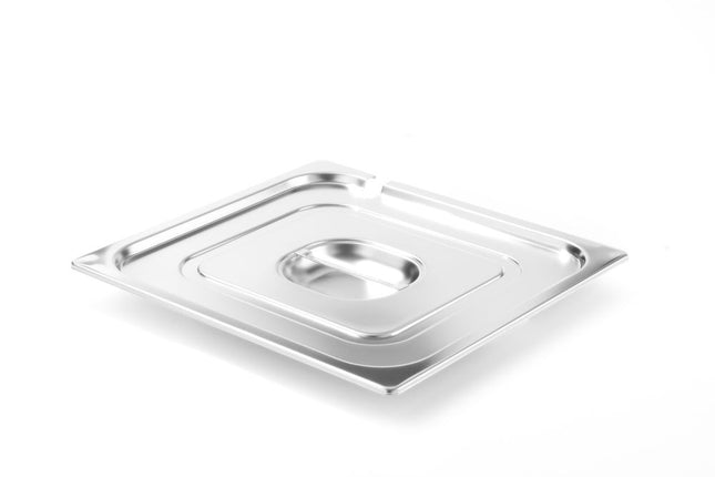 HENDI Gastronorm-Deckel mit Löffelaussparung – Profi Line – GN 2 / 3 – 354 × 325 mm – Produktansicht