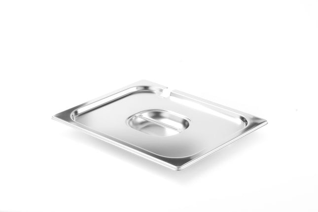 HENDI Gastronorm-Deckel mit Löffelaussparung – Profi Line – GN 1 / 2 – 265 × 325 mm – Produktansicht
