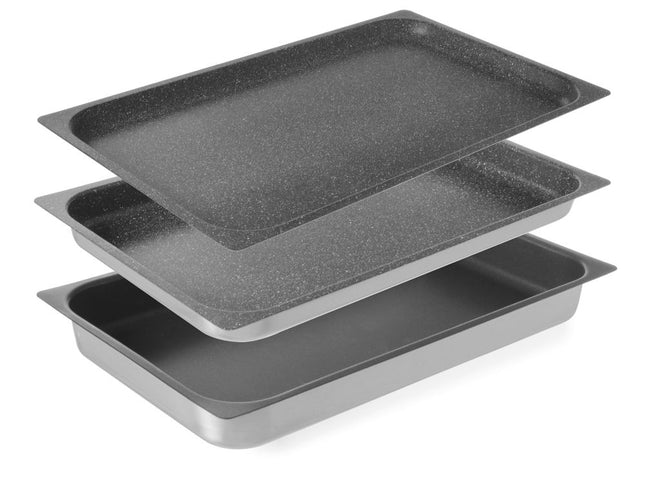 HENDI Behälter – antihaftbeschichtet – GN 1 / 1 – 530 × 325 × 65 mm – Produktansicht