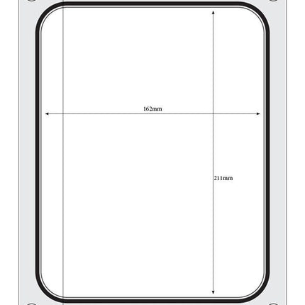 HENDI Matrize für Versiegelungsmaschine – ein Behälter (227 × 178 mm) – weitere Produktansicht