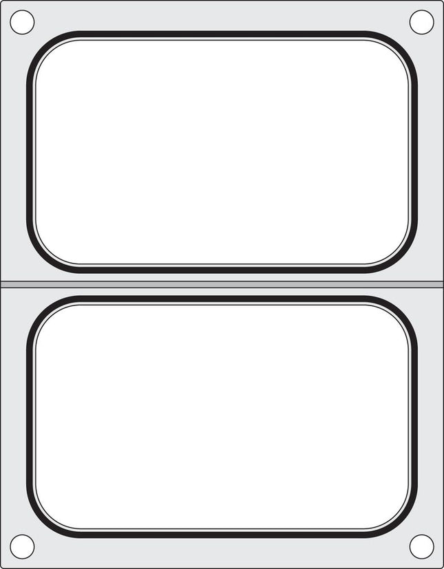 HENDI Matrize für Versiegelungsmaschine – zwei Behälter (178 × 113 mm) – Produktansicht