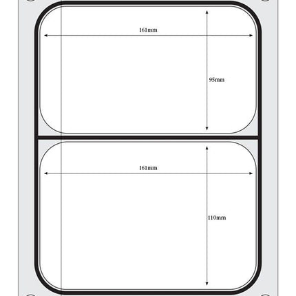 HENDI Matrize für Versiegelungsmaschine – ein zweiteiliger Behälter (227 × 178 mm) – weitere Produktansicht