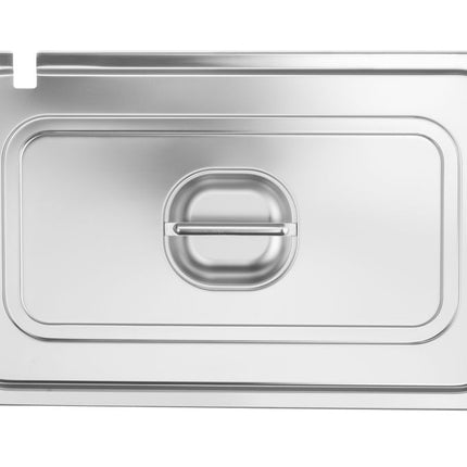 HENDI Gastronorm-Deckel mit Löffelaussparung – Profi Line – GN 1 / 1 – 530 × 325 mm – weitere Produktansicht