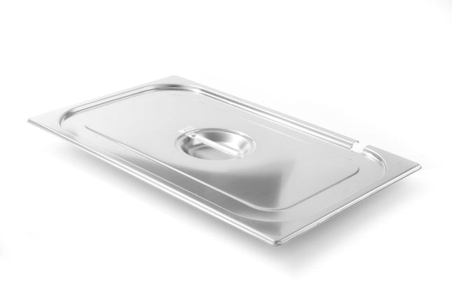 HENDI Gastronorm-Deckel mit Löffelaussparung – Kitchen Line – GN 1 / 1 – 530 × 325 mm – Produktansicht