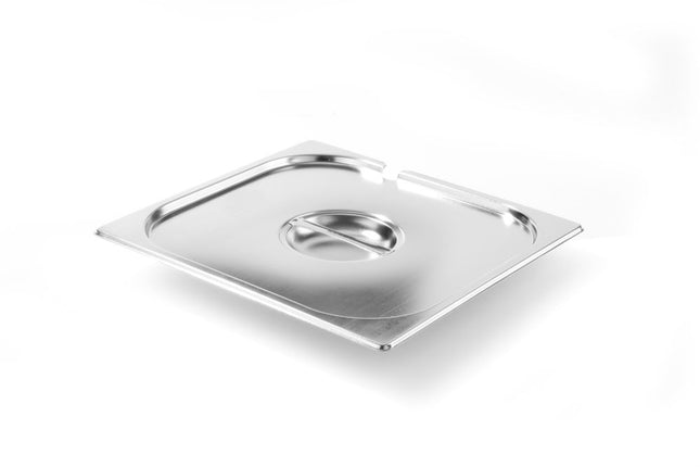 HENDI Gastronorm-Deckel mit Löffelaussparung – Kitchen Line – GN 2 / 3 – 354 × 325 mm – Produktansicht