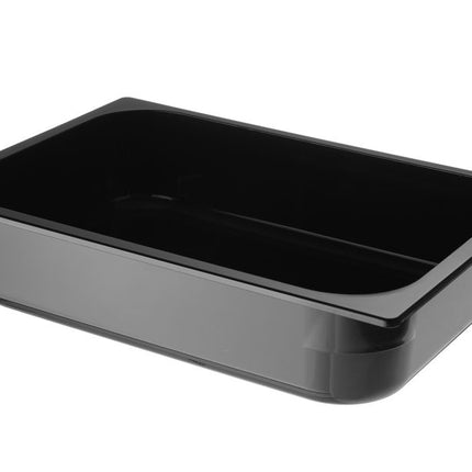 HENDI Eiscreme-Behälter Polycarbonat – 5 l – Schwarz – 360 × 250 × 80 mm – Produktansicht