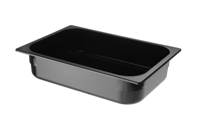 HENDI Eiscreme-Behälter Polycarbonat – 5 l – Schwarz – 360 × 250 × 80 mm – Produktansicht
