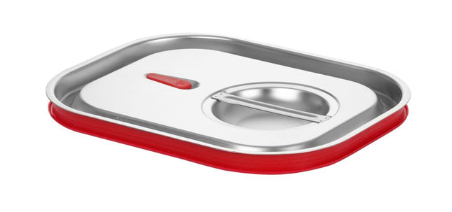 HENDI Gastronorm-Deckel mit Silikonrand – Kitchen Line – GN 1 / 2 – 265 × 325 mm – Produktansicht